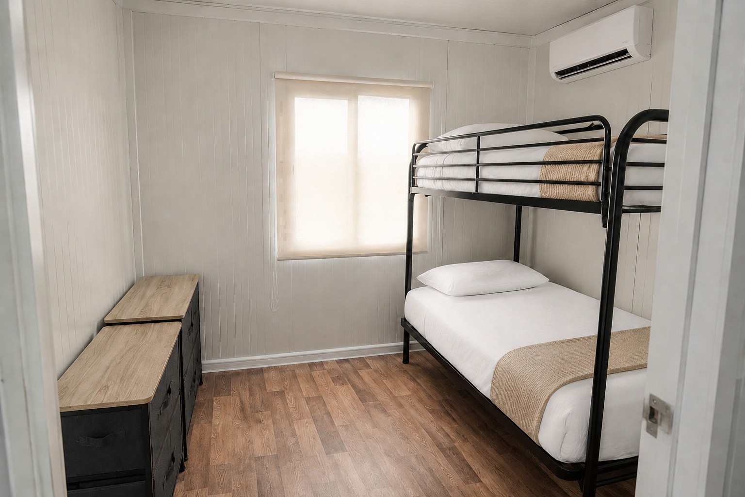 Tweede slaapkamer met stapelbed